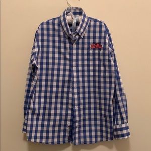 Viva la Fete ole miss boys button down
